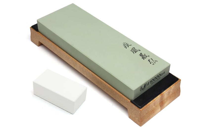 Yoshihiro Professional Grade Toishi Japanese Whetstone Knife Sharpener Water Stones (#10000 grit) - Image 1